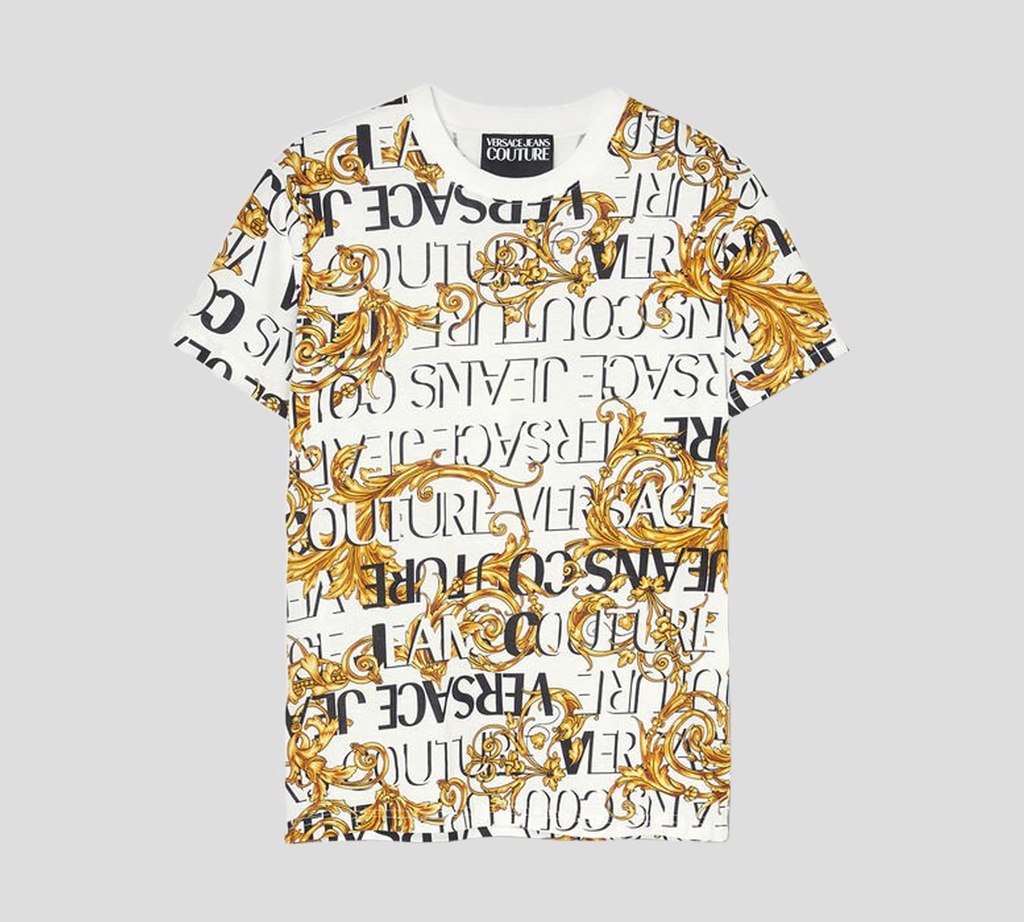 Versace Jeans Couture - FRANELA CUELLO REDONDO CON ESTAMPADO GARLAND