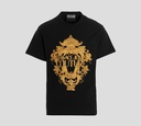 Versace Jeans Couture - FRANELA CON ESTAMPADO VJC GARLAND Y CRISTALES AL FRENTE