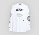 Versace Jeans Couture - SWEATER CUELLO REDONDO CON ESTAMPADO SPACE SOBRE PECHO Y MANGAS