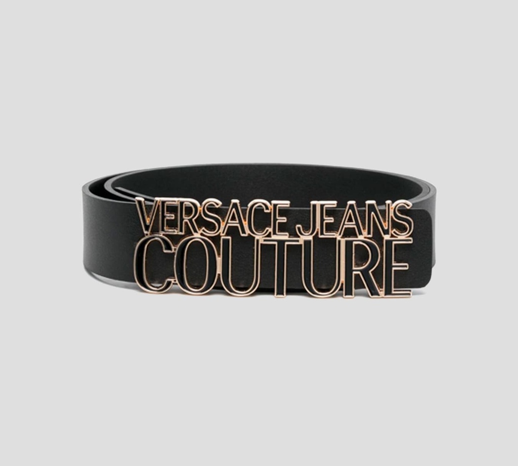 Versace Jeans Couture - CORREA NEGRA CON HEBILLA CUADRADA
