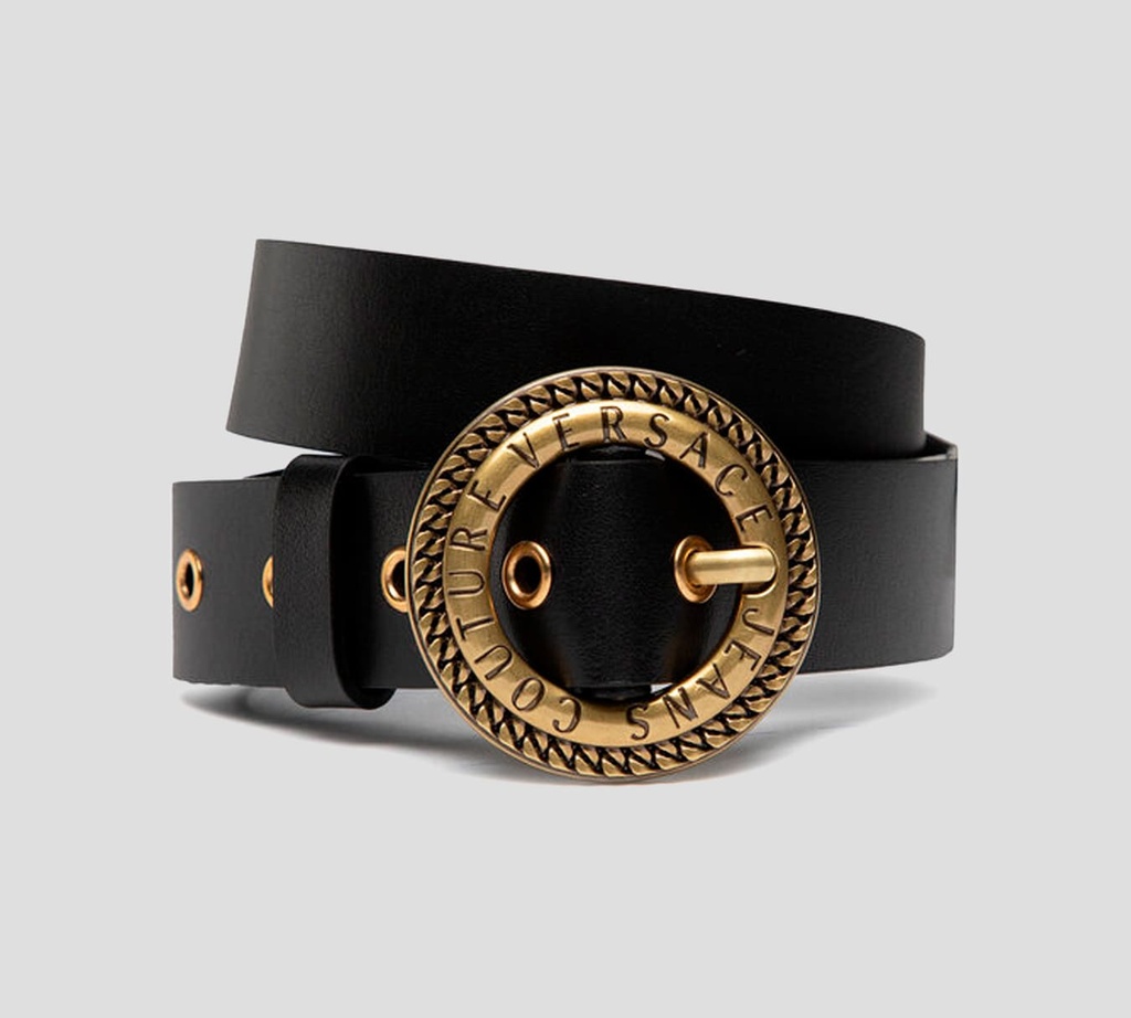 Versace Jeans Couture - CORREA VITELLO CON HEBILLA DE ARO