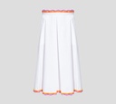 Moschino - FALDA PLISADA CON DETALLE DE TEJIDO CROCHET