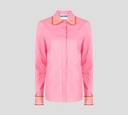Moschino - CAMISA MANGA LARGA CON ADORNO TEJIDO EN CROCHET