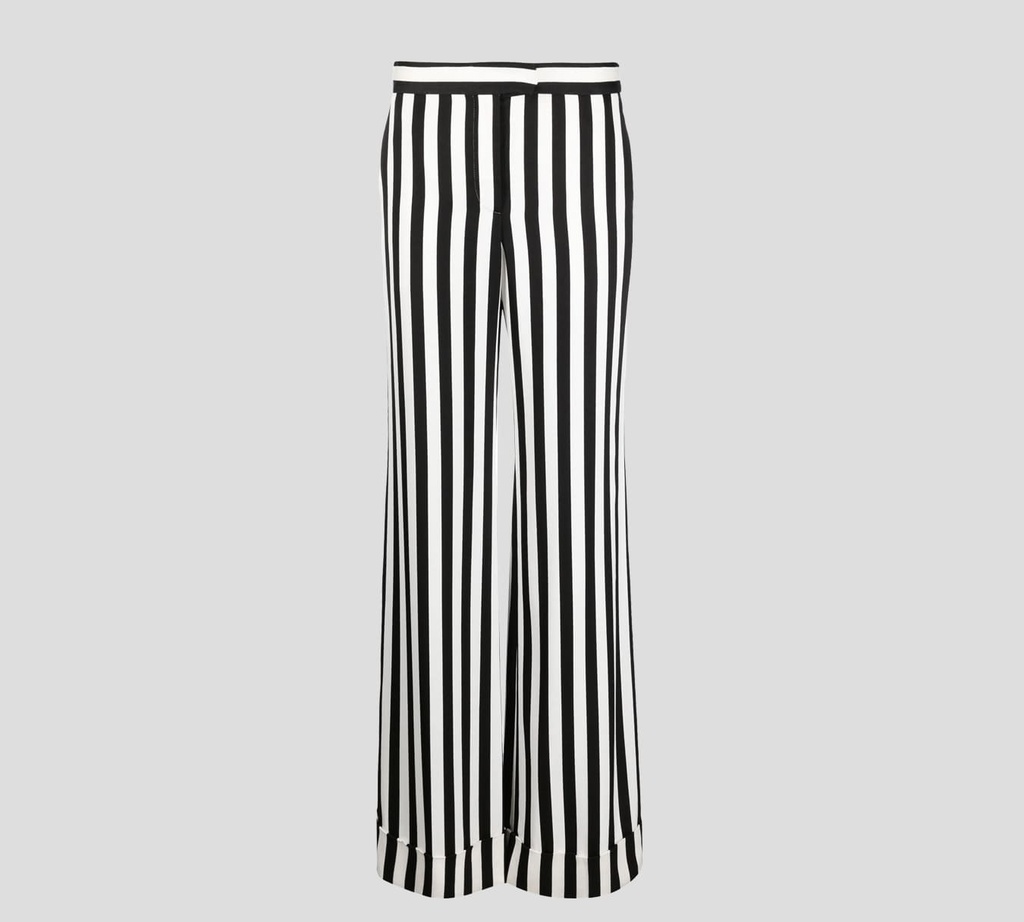 Moschino - PANTALÓN DE VESTIR CORTE RECTO CON ESTAMPADO A RAYAS