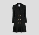 Moschino - VESTIDO CON CORTE  DE BLAZER Y FALDA PLISADA