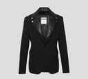 Moschino - BLAZER CON SOLAPAS DE CUERO ESTILO "BIKER"