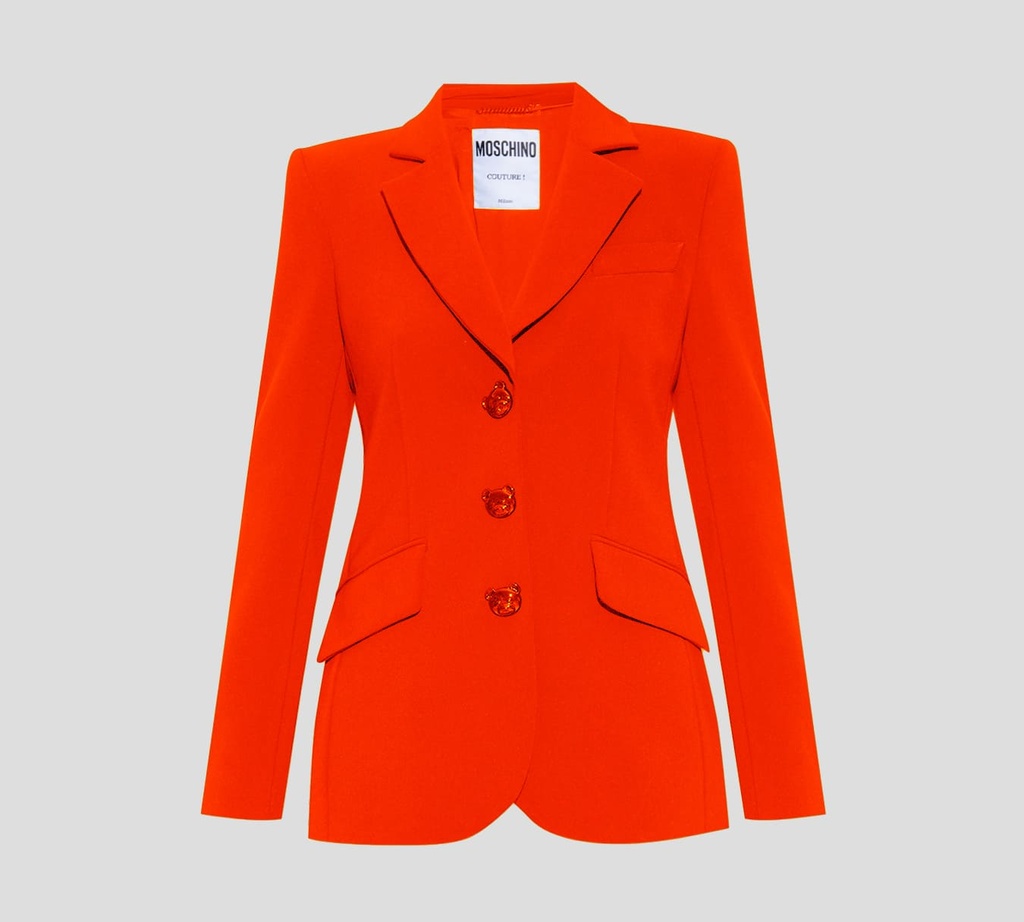 Moschino - BLAZER CERRADO CON BOTONES DE OSO