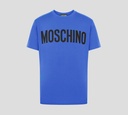 Moschino - FRANELA CUELLO REDONDO CON LOGO ESTAMPADO SOBRE EL PECHO