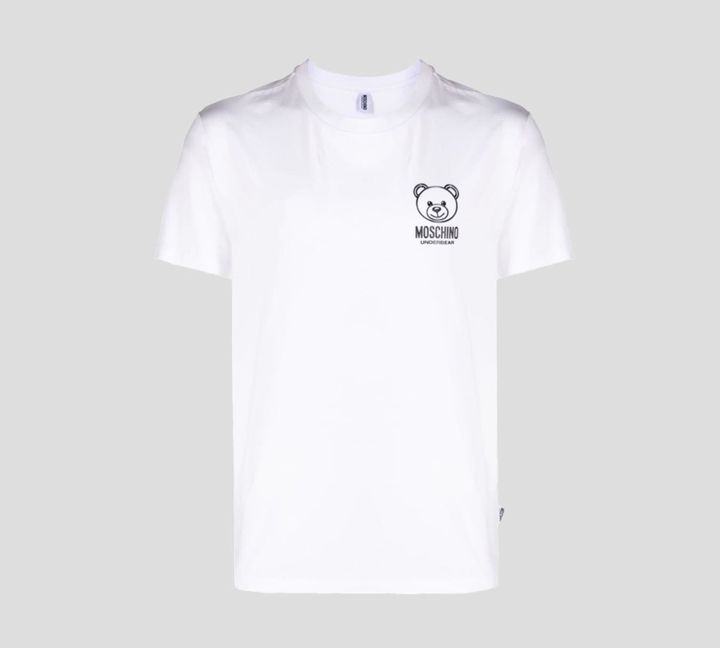 Moschino - FRANELA CUELLO REDONDO CON OSO UNDERBEAR ESTAMPADO