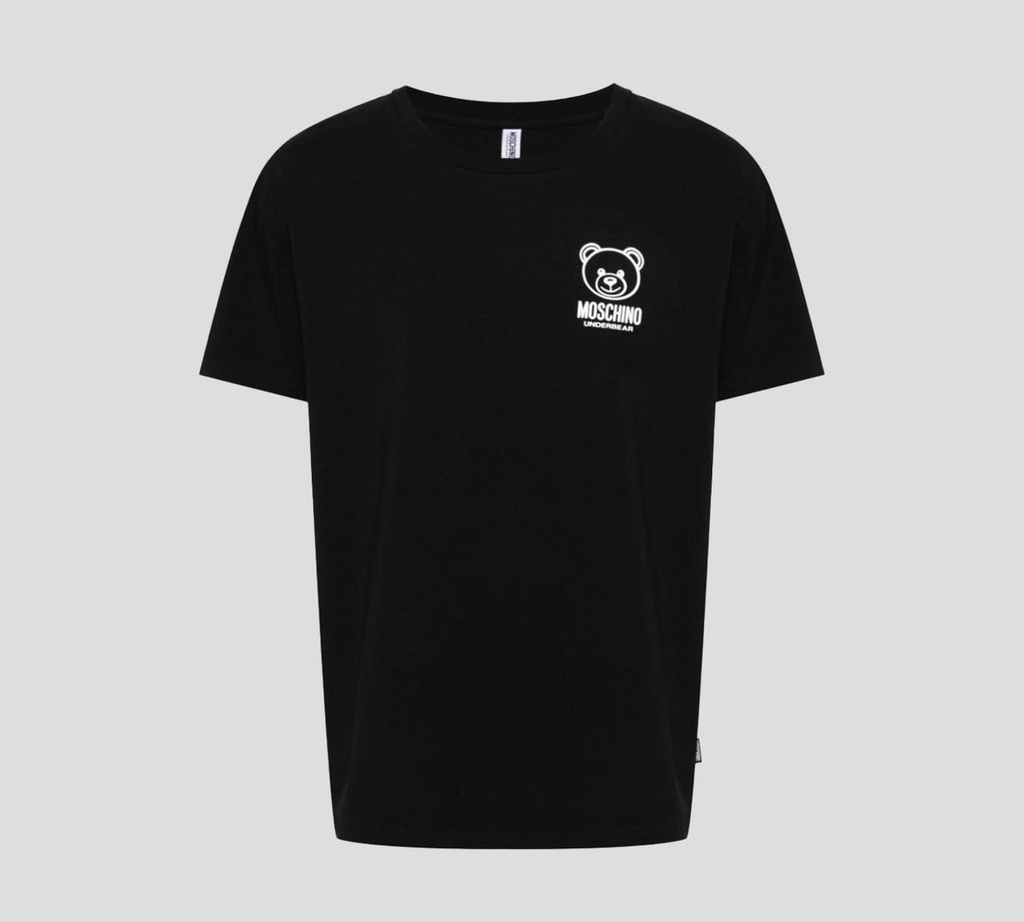 Moschino - FRANELA CUELLO REDONDO CON OSO UNDERBEAR ESTAMPADO