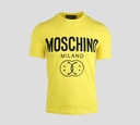 Moschino - FRANELA CUELLO REDONDO CON ESTAMPADO DE LOGO MILANO FRONTAL