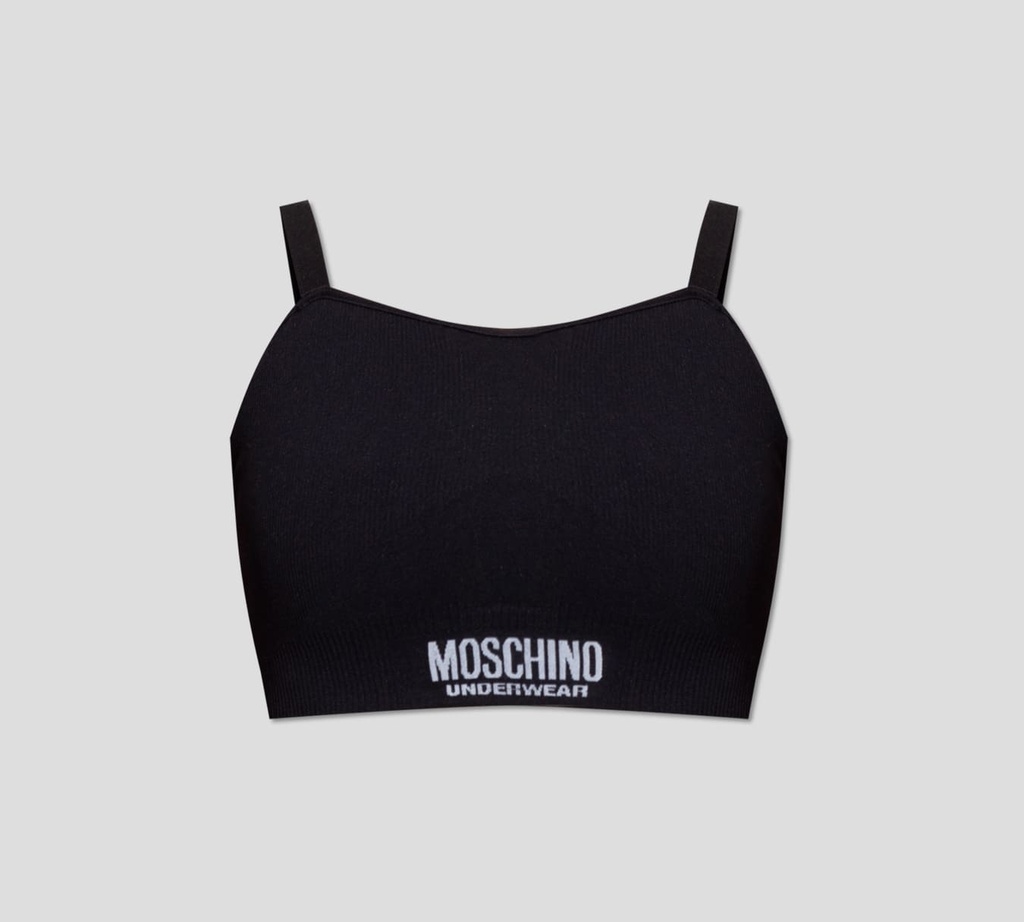 Moschino - TOP ÍNTIMO DEPORTIVO EN TELA ELÁSTICA ACANALADA