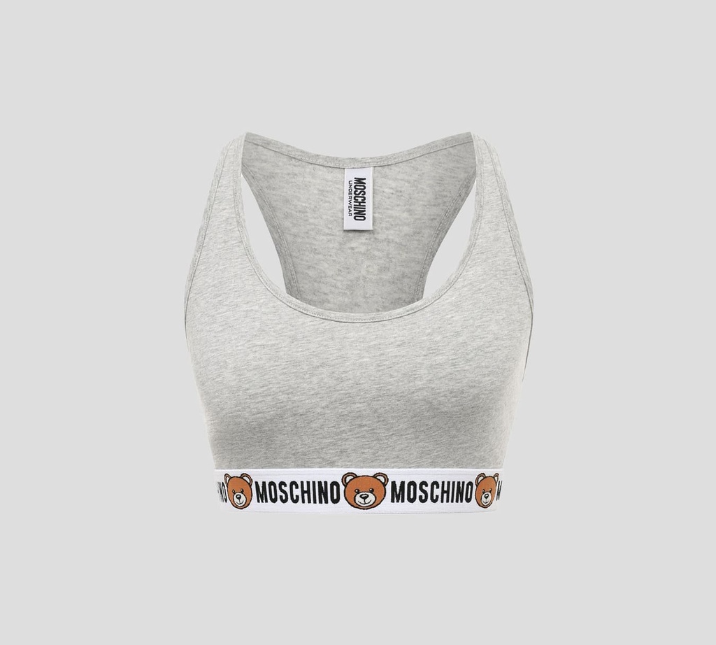 Moschino - TOP ÍNTIMO DEPORTIVO "BEAR" CON BANDA ELÁSTICA BAJO EL BUSTO