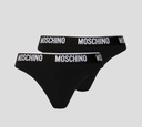 Moschino - BI PACK DE PANTY HILO CON BANDA ELÁSTICA A LA CADERA