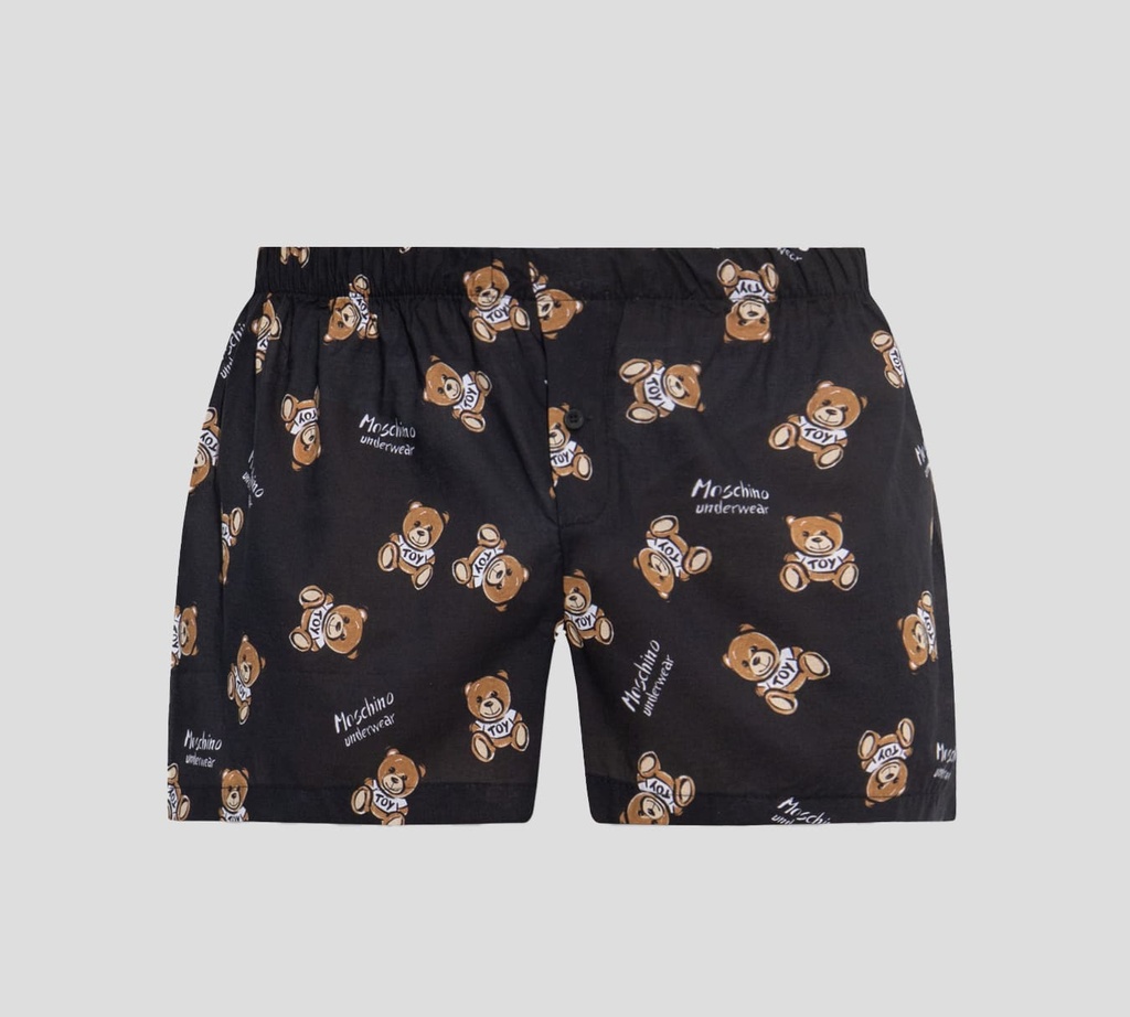 Moschino - SHORT DE CASA CON ESTAMPADO "BEAR"
