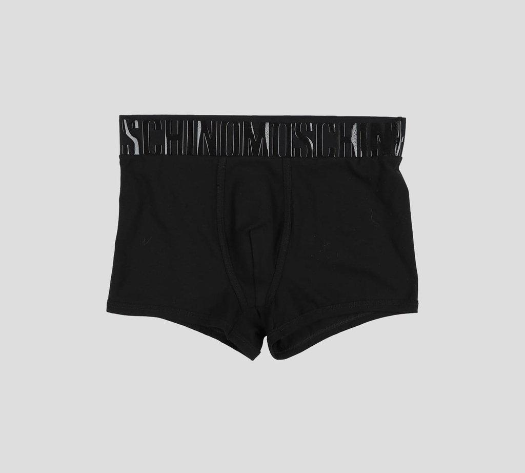 Moschino - BOXER CON BANDA ELÁSTICA A LA CADERA CON LETRAS EN GOMA BRILLANTE