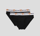 Moschino - BI PACK DE INTERIOR "BEAR" CON BANDA ELÁSTICA A LA CADERA