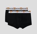 Moschino - BI PACK DE BOXER "BEAR" CON BANDA ELÁSTICA A LA CADERA