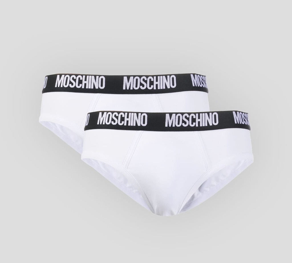 Moschino - BI PACK DE INTERIOR CON BANDA ELÁSTICA NEGRA A LA CADERA