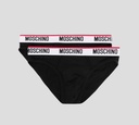 Moschino - BI PACK DE INTERIOR CON LÍNEA ROJA SOBRE BANDA ELÁSTICA