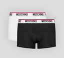 Moschino - BI PACK DE BOXER CON LÍNEA ROJA SOBRE BANDA ELÁSTICA