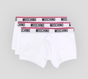 Moschino - TRI PACK DE BOXER CON LÍNEA ROJA SOBRE BANDA ELÁSTICA