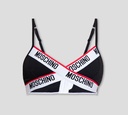 Moschino - BRALETTE CON BANDA ELÁSTICA CRUZADA EN "X" SOBRE EL BUSTO