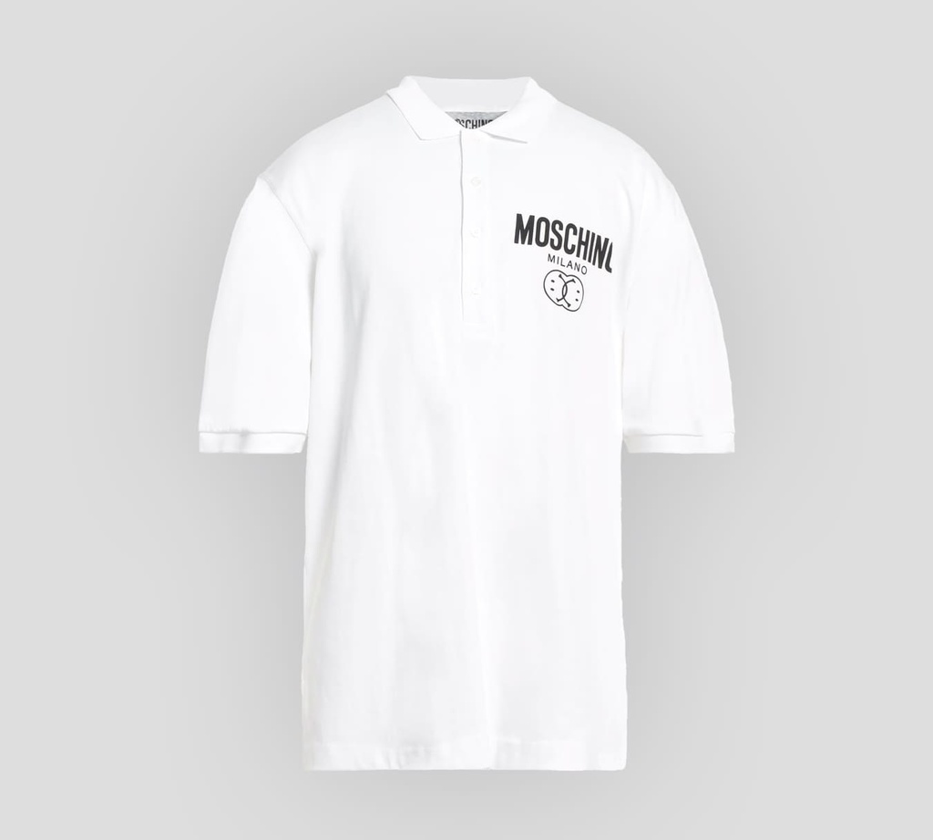 Moschino - POLO CON ESTAMPADO "MILANO" SOBRE EL PECHO