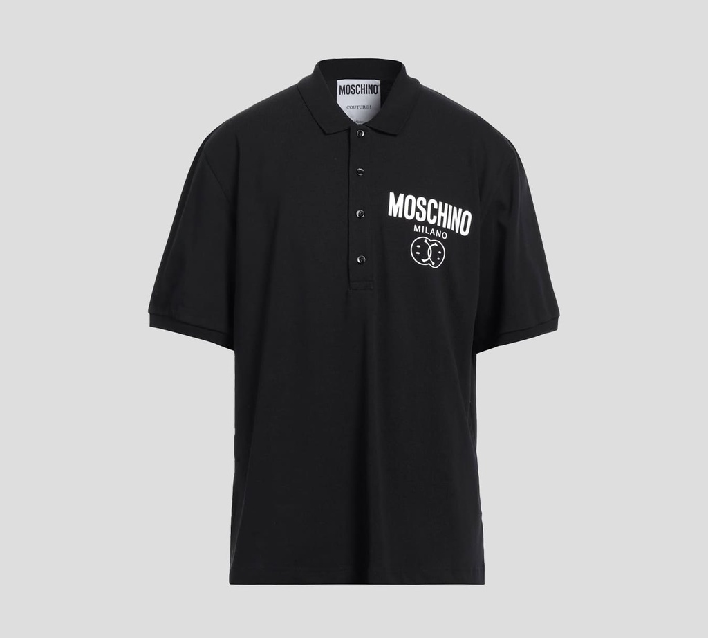 Moschino - POLO CON ESTAMPADO "MILANO" SOBRE EL PECHO