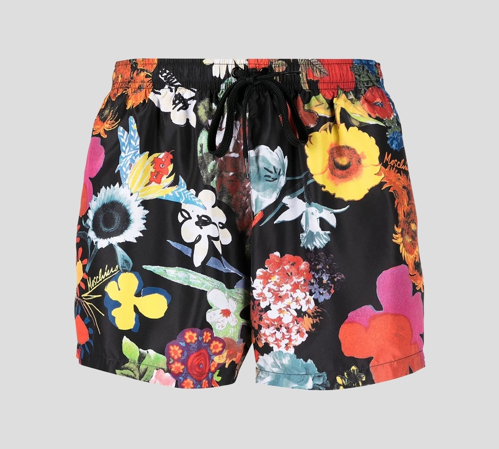 Moschino - SHORT DE PLAYA CON ESTAMPADO FLORAL