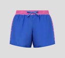 Moschino - SHORT DE PLAYA BICOLOR CON ESTAMPADO TRASERO