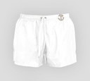 Moschino - SHORT DE PLAYA UNICOLOR CON HEBILLA MILANO DORADA