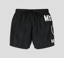 Moschino - SHORT DE PLAYA UNICOLOR CON LOGO AL LATERAL