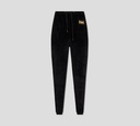 Moschino - MONO TIPO JOGGER EN TELA DE TERCIOPELO CON LOGO DORADO