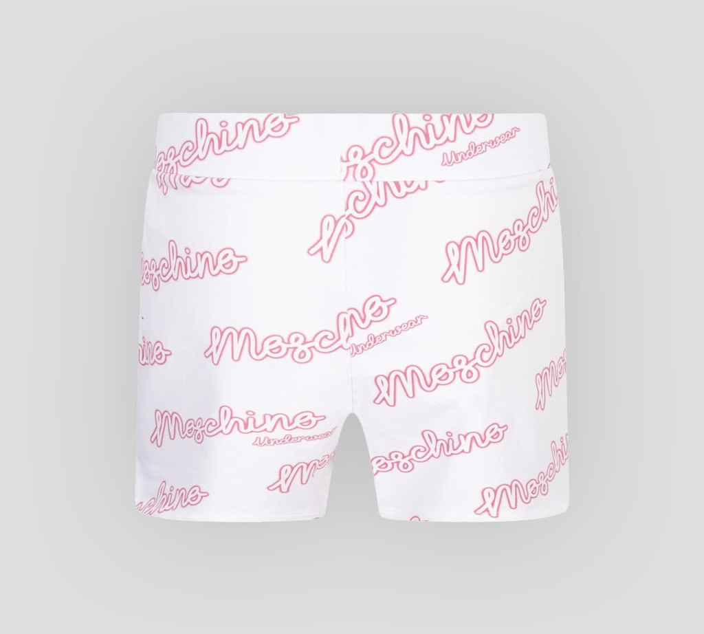 Moschino - SHORT PARA DORMIR CON ESTAMPADO DE LETRAS SCRIPT