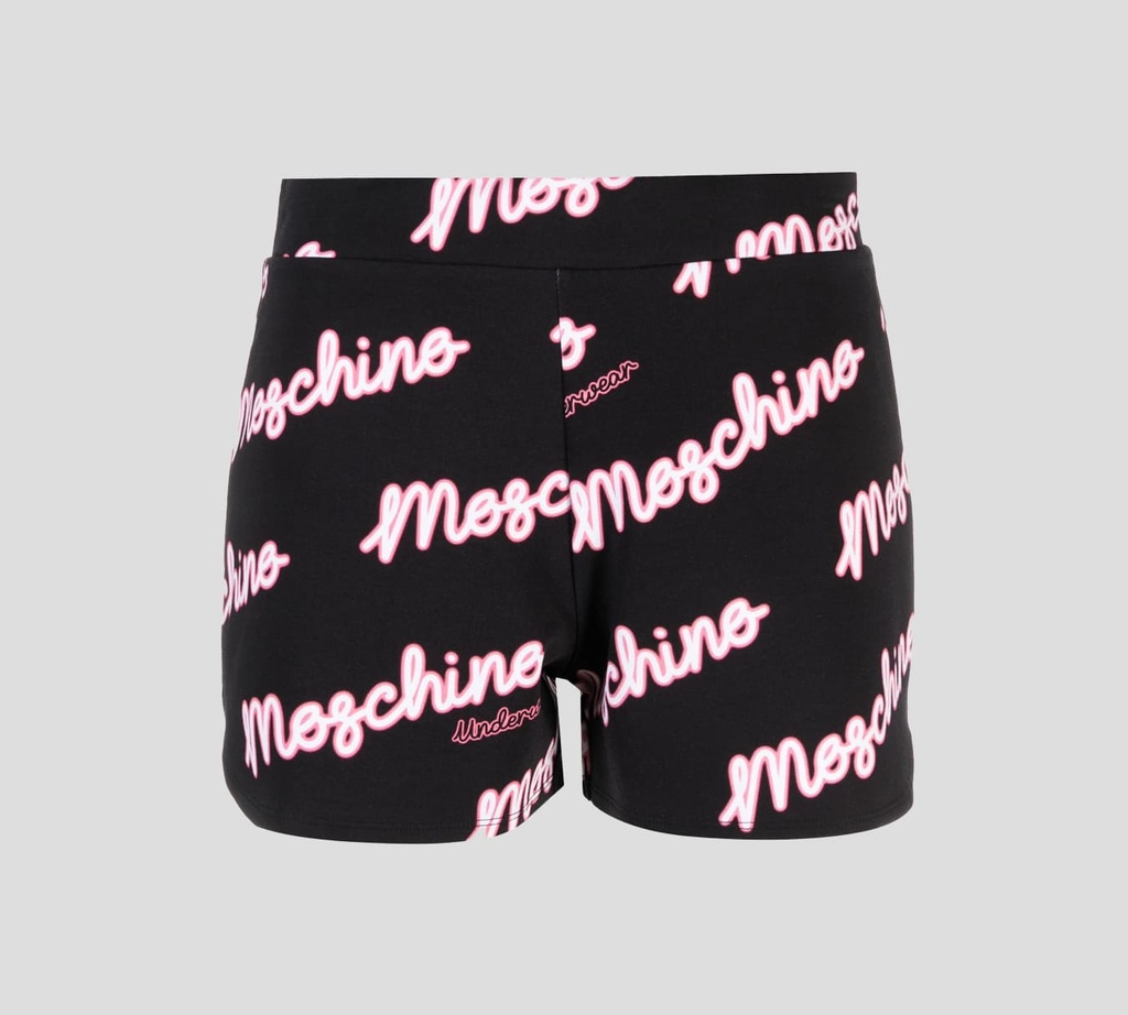 Moschino - SHORT PARA DORMIR CON ESTAMPADO DE LETRAS SCRIPT