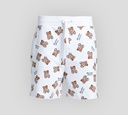 Moschino - SHORT DE ALGODÓN CON ESTAMPADO DE OSOS MARRONES