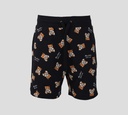 Moschino - SHORT DE ALGODÓN CON ESTAMPADO DE OSOS MARRONES