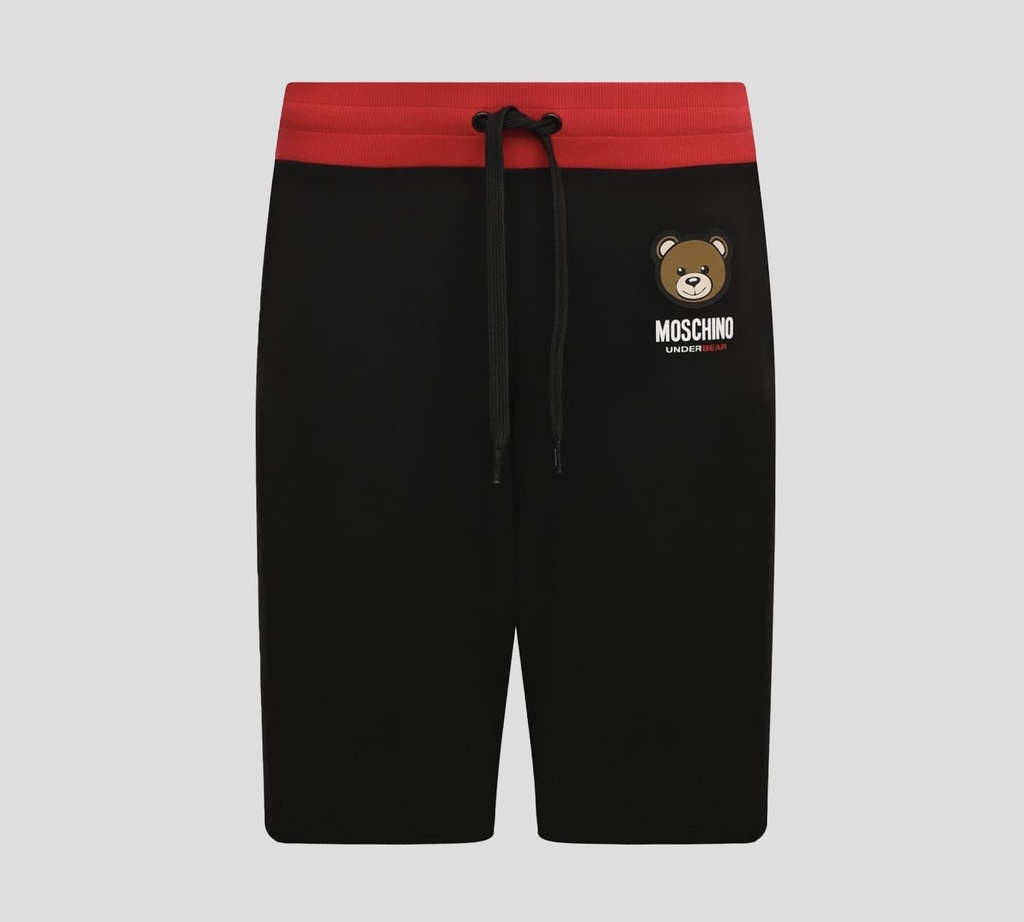Moschino - SHORT DE ALGODÓN "BEAR" BICOLOR