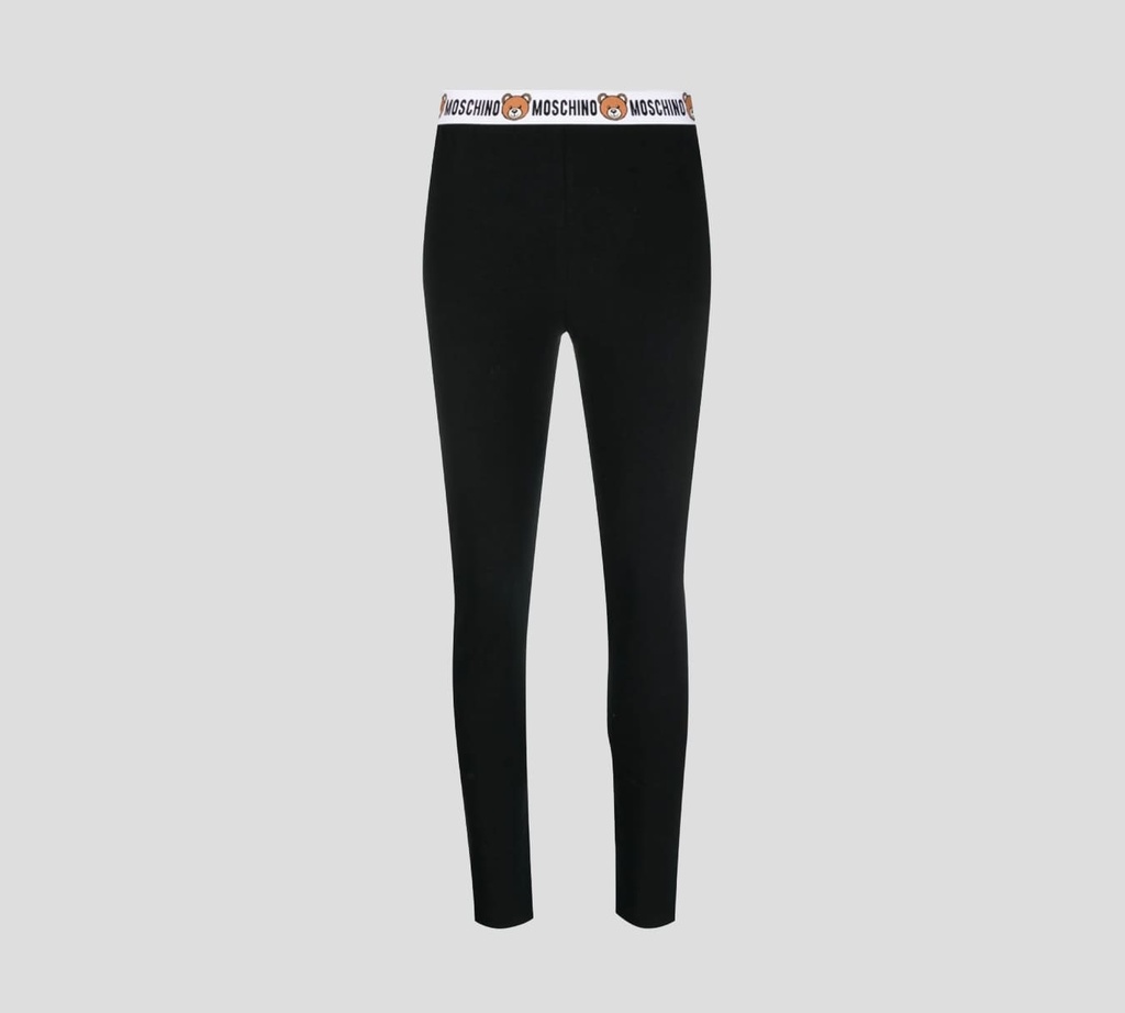 Moschino - LEGGIN DEPORTIVA "BEAR" CON BANDA ELÁSTICA A LA CADERA