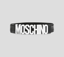 Moschino - CINTURÓN CON HEBILLA DE LETRAS METÁLICAS GRUESA