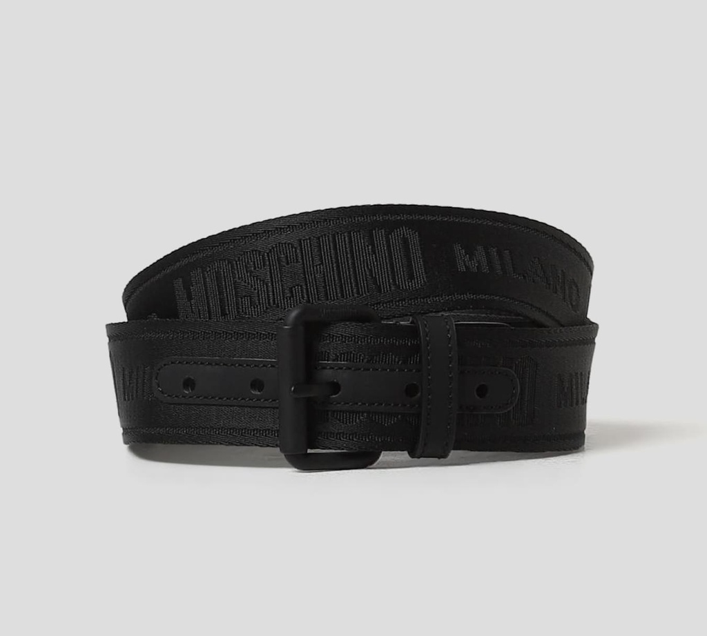 Moschino - CINTURÓN SINTÉTICO CON HEBILLA Y PASADOR MATE