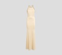 Elisabetta Franchi - VESTIDO DE GALA CORTE ROMANO CON TIRAS DE CADENAS