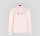 Elisabetta Franchi - BLUSA SEMITRANSPARENTE CON APLIQUES METÁLICOS