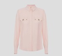 Elisabetta Franchi - BLUSA MANGA LARGA CON APLIQUES Y BOTONES DORADOS