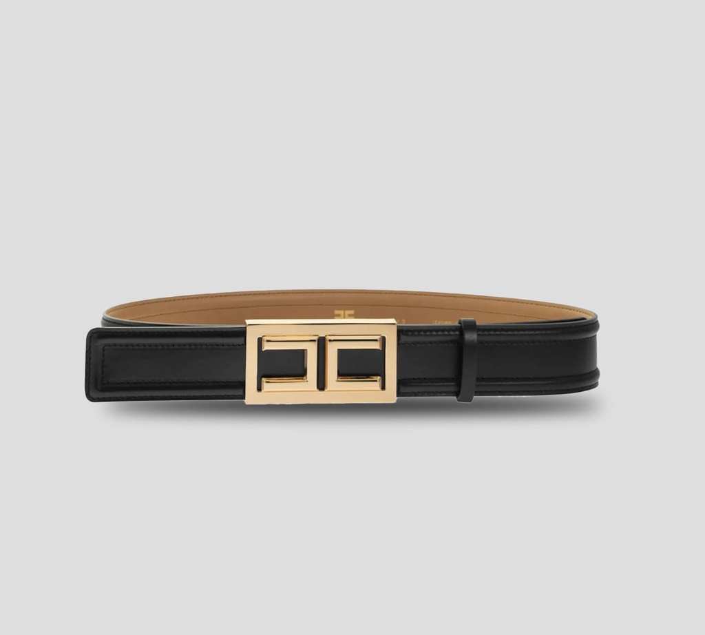 Elisabetta Franchi - CINTURÓN CON HEBILLA EF RECTANGULAR