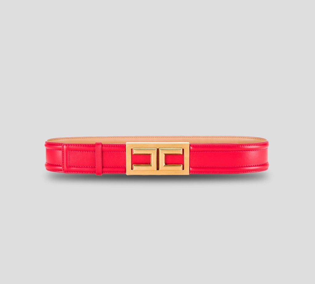 Elisabetta Franchi - CINTURÓN CON HEBILLA EF RECTANGULAR