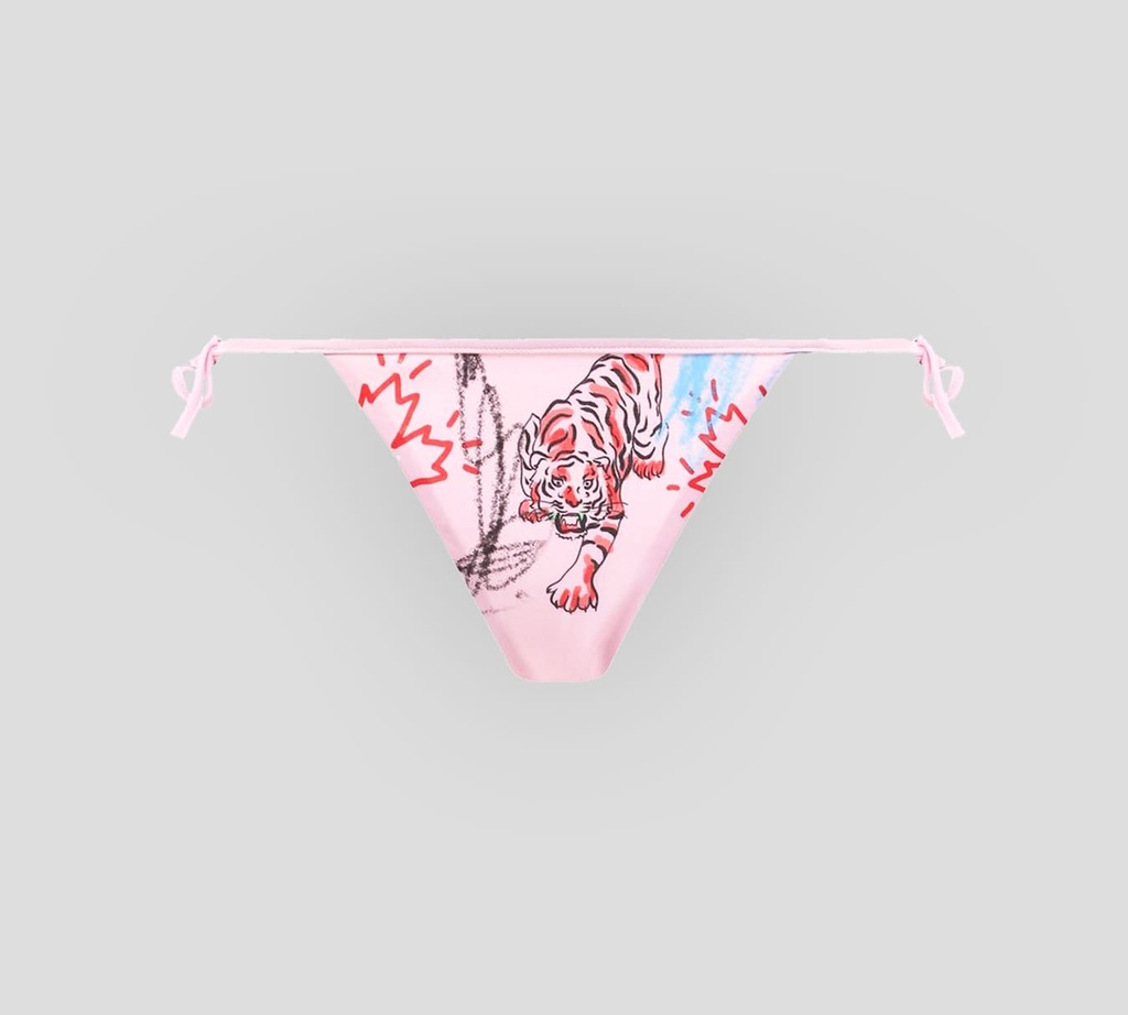 Dsquared2 - PANTY DE BIKINI AJUSTABLE A LOS LATERALES CON ESTAMPADO DE TIGRE