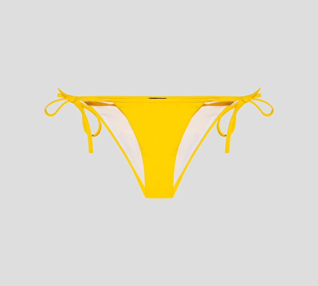 Dsquared2 - BIKINI DE TRAJE DE BAÑO AMARILLO CON LETRAS ROSADAS