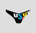 Dsquared2 - PANTY DE BIKINI CON LOGO MULTICOLOR